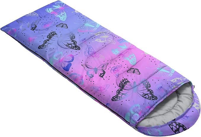 QOOMO Camping Sleeping Bags,3 Season Warm & Cool Weather,Lightweight,Waterproof Sleeping Bags for Adults & Kids,Traveling,and Outdoors,Camping Gear Equipment