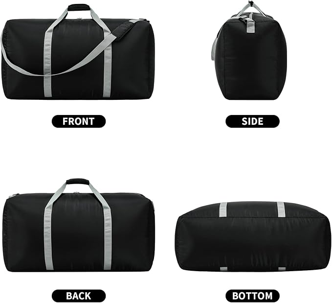 2 Packs Extra Large Duffel Bag 32.5 inch 105L Travel Duffel Bag lightweight Luggage Bag