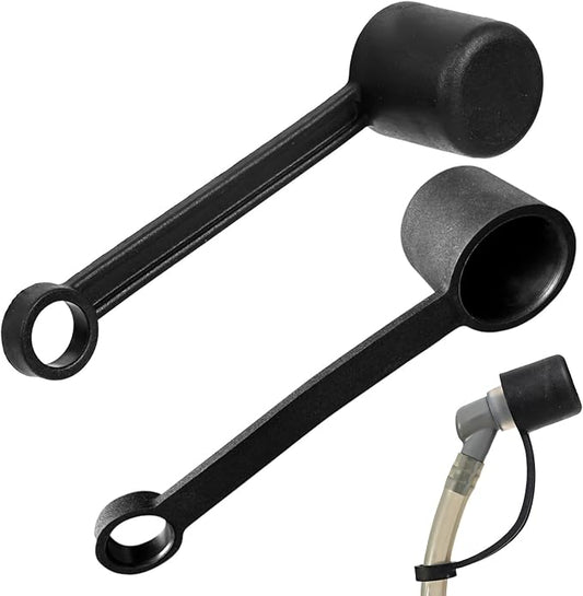 [2 Pack] Replacement Bite Valve Cover - Compatible for Osprey, Hydrapak, Nathan & Camelbak Hydration Packs & Bladders - Install Or Replace in Seconds - Keeps Mouthpiece Clean & Protected