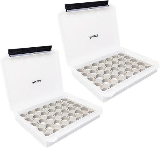 Aventik Fly Tyers Spool/Stash Box Essential Gear for Anglers Compact L 9.6'' X W 7.3''X H 1.6'' (2pcs)