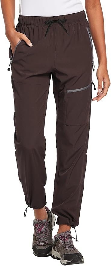 baleaf Women's Hiking Pants Quick Dry Lightweight Water Resistant Elastic Waist Cargo Pants for All Seasons