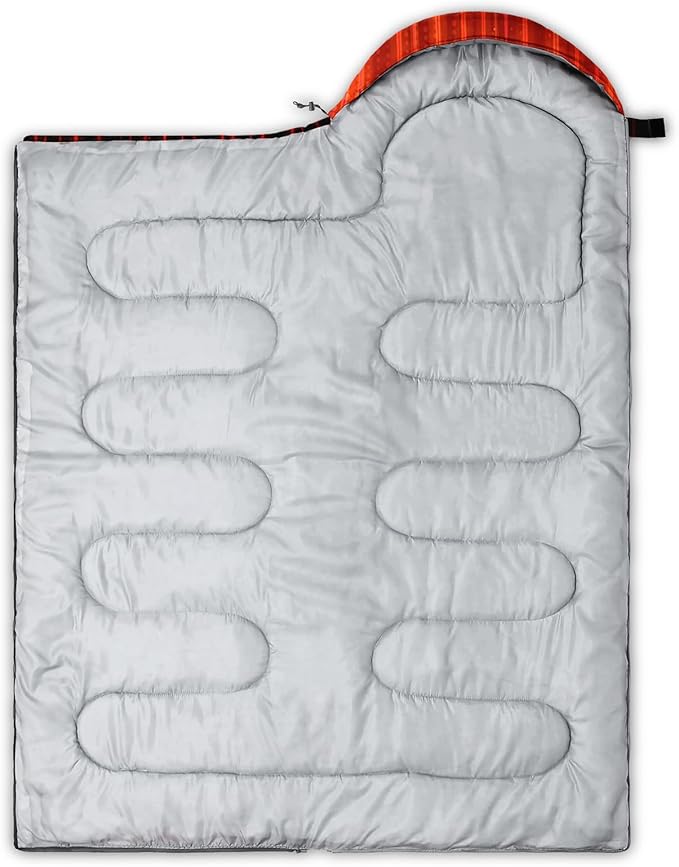 QOOMO Camping Sleeping Bags,3 Season Warm & Cool Weather,Lightweight,Waterproof Sleeping Bags for Adults & Kids,Traveling,and Outdoors,Camping Gear Equipment