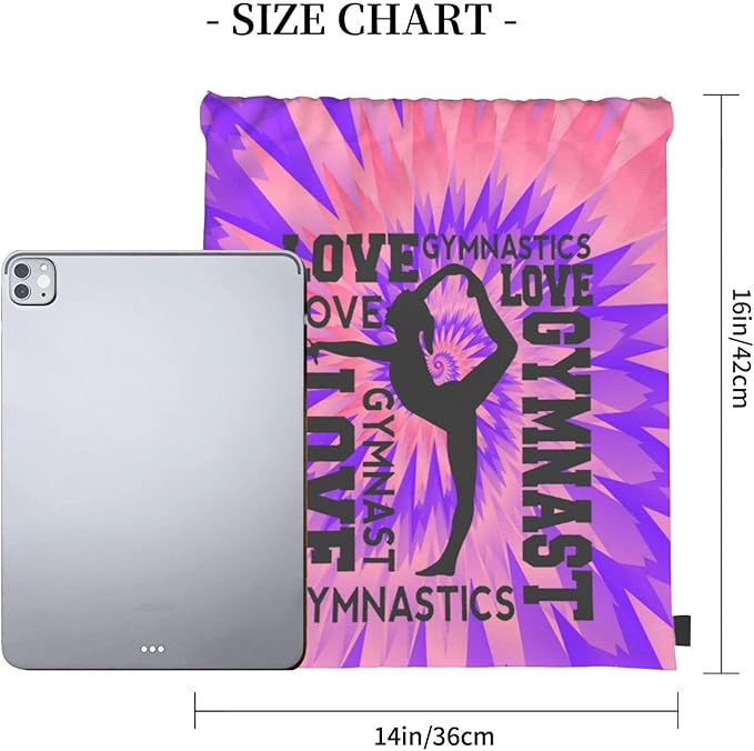 Braytow Gymnastics Drawstring Backpack Gym String Bag Drawstring Sackpack Sport For Womens Mens