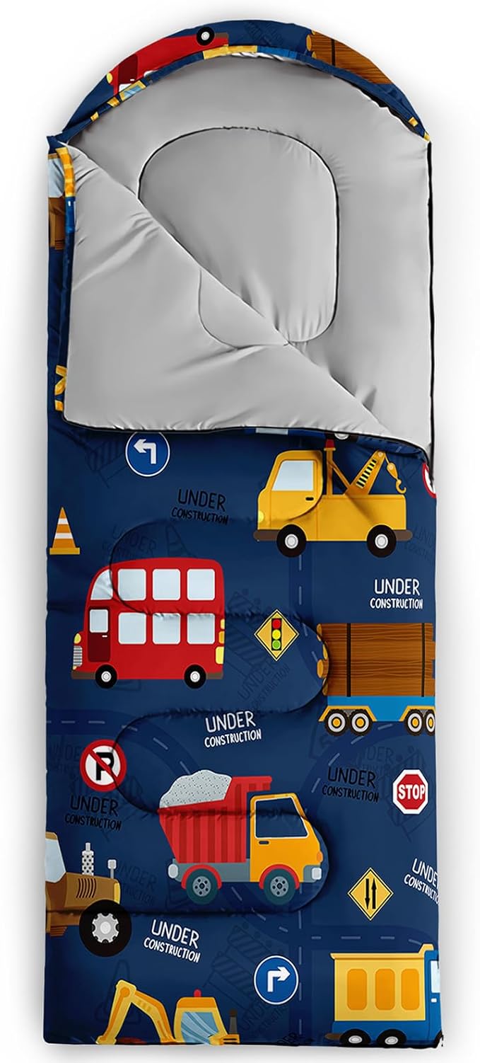 QOOMO Camping Sleeping Bags,3 Season Warm & Cool Weather,Lightweight,Waterproof Sleeping Bags for Adults & Kids,Traveling,and Outdoors,Camping Gear Equipment