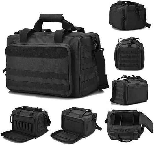 45L Large Tactical Duffle Bag for Men & Women, Waterproof Military Travel Gym Bag with Shoulder Strap & Handles, Big Sports Equipment Organizer for Shooting Range, Outdoor Camping, Hiking
