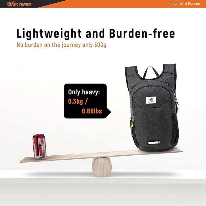 SKYSPER Small Hiking Backpack 10L Packable Lightweight Back Pack Foldable Travel Daypack for Women Men | Packable, Lightweight, Back Pack, Foldable, Travel Daypack