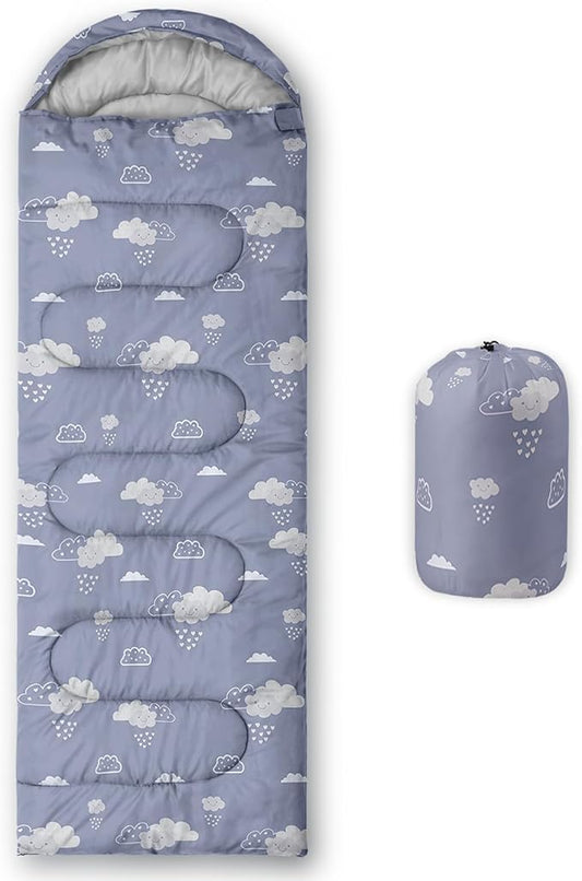 QOOMO Camping Sleeping Bags,3 Season Warm & Cool Weather,Lightweight,Waterproof Sleeping Bags for Adults & Kids,Traveling,and Outdoors,Camping Gear Equipment