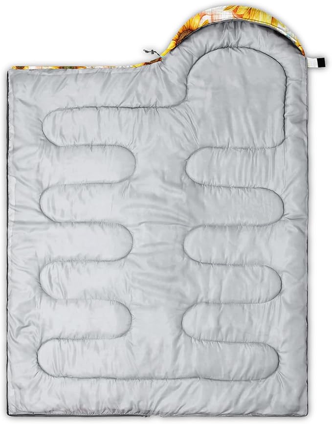 QOOMO Camping Sleeping Bags,3 Season Warm & Cool Weather,Lightweight,Waterproof Sleeping Bags for Adults & Kids,Traveling,and Outdoors,Camping Gear Equipment