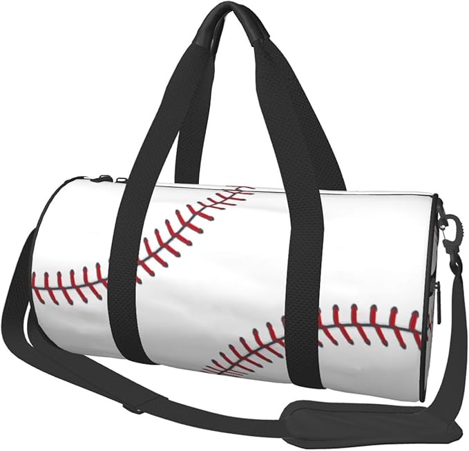 Baseball Funny Foldable Duffle Bag For Women - Workout Bag For Gym Men - Boy Gym Bag - Girls Small Weekender Duffel Bag - Packable Luggage Bag For Travel Sports