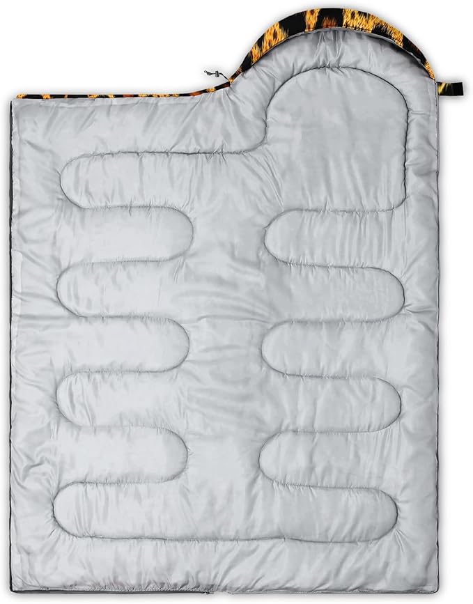 QOOMO Camping Sleeping Bags,3 Season Warm & Cool Weather,Lightweight,Waterproof Sleeping Bags for Adults & Kids,Traveling,and Outdoors,Camping Gear Equipment