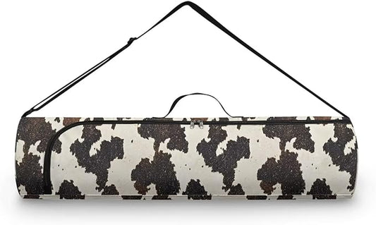 ZCFYGDX Yoga Mat Bag with Adjustable Shoulder Strap and Handle Zipper, 30in Wide x 6.3in Diameter for Yoga Mat Storage