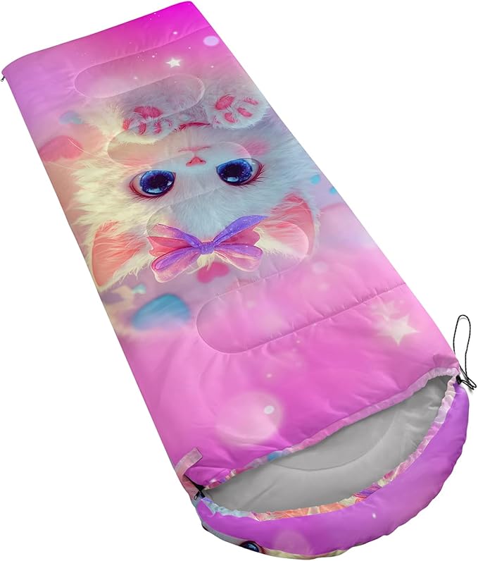 QOOMO Camping Sleeping Bags,3 Season Warm & Cool Weather,Lightweight,Waterproof Sleeping Bags for Adults & Kids,Traveling,and Outdoors,Camping Gear Equipment