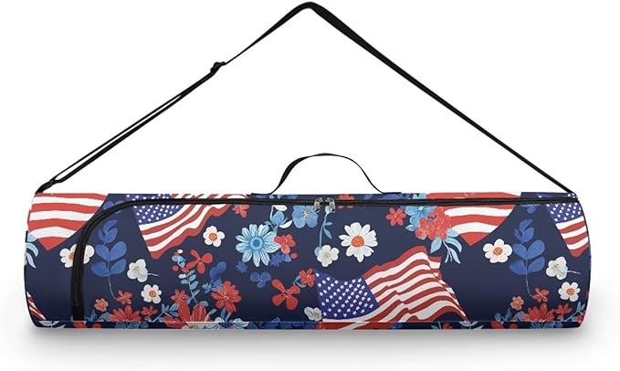 ZCFYGDX Yoga Mat Bag with Adjustable Shoulder Strap and Handle Zipper, 30in Wide x 6.3in Diameter for Yoga Mat Storage