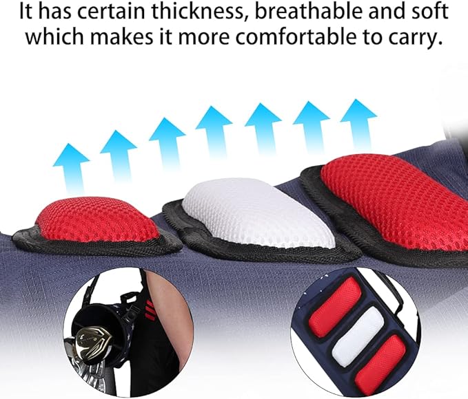 Craftsman Golf Star and Stripes Red White Blue Lightweight Easy Carry Shoulder Sunday Range Golf Bag