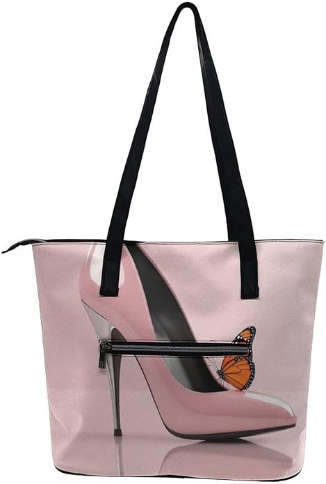 Big Shoulder Commuter Bag Work Tote Bag Handbag With Zipper For Women And Men