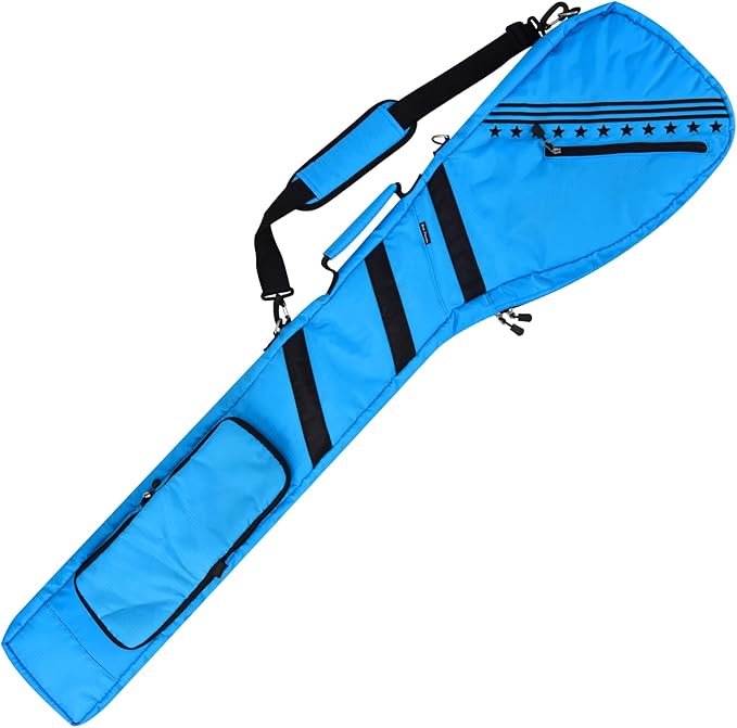 Big Teeth Golf Sunday Bag, Small Golf Bag Lightweight, Par 3 Golf Bag for A Few Clubs Driving Range, Practice with Carry Shoulder Strap Foldable Multi-Colour