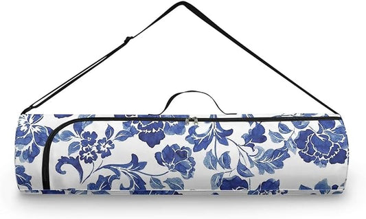 ZCFYGDX Yoga Mat Bag with Adjustable Shoulder Strap and Handle Zipper, 30in Wide x 6.3in Diameter for Yoga Mat Storage