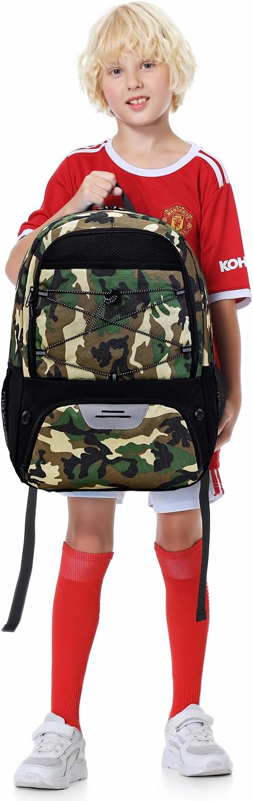 Youth Soccer Bag-Soccer Backpack&Backpack for Football Basketball,with Ball Compartment Separate Cleat Package
