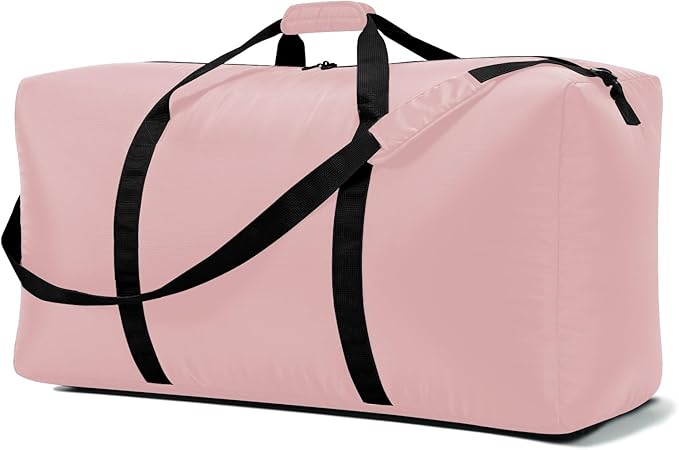 105L Extra Large Duffel Bag, 32.5 inch Travel Duffel Bag lightweight Luggage Bag-Pink