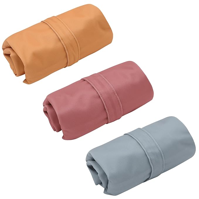 ALVABABY 3pcs Cloth Diaper Wet Dry Bags Waterproof Reusable with Two Zippered Pockets Travel Beach Pool Daycare Soiled Baby Items Yoga Gym Bag for Swimsuits or Wet Clothes 3L-ZM11