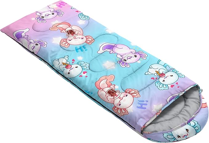 QOOMO Camping Sleeping Bags,3 Season Warm & Cool Weather,Lightweight,Waterproof Sleeping Bags for Adults & Kids,Traveling,and Outdoors,Camping Gear Equipment