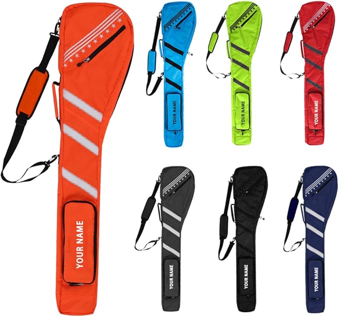 Big Teeth Golf Sunday Bag, Small Golf Bag Lightweight, Par 3 Golf Bag for A Few Clubs Driving Range, Practice with Carry Shoulder Strap Foldable Multi-Colour