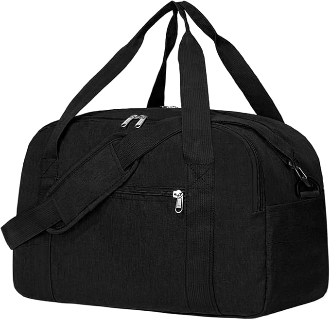 18" Small Carry on Bags for Airplanes with Laptop & Wet Compartment Underseat for Spirit Airlines Personal Item Travel Bag 18x14x8 in Duffle Gym Bag for Women Men