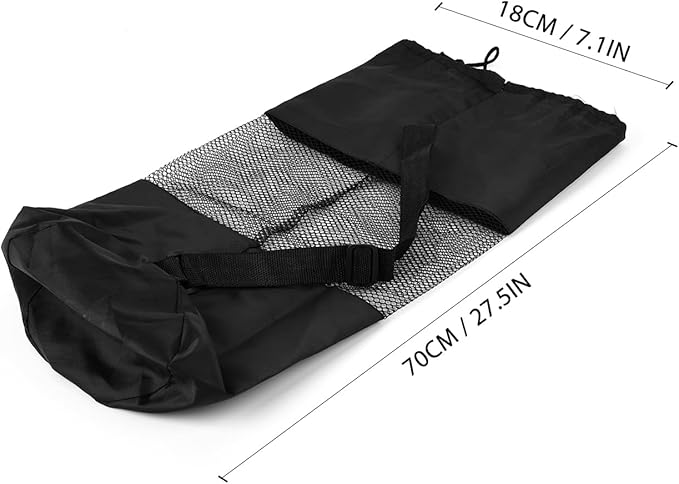 Yoga Mat Bag, Lightweight Mesh Net with Adjustable Strap for Comfortable Carrying for Yoga Mat, Snorkel Tube