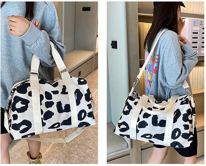 Weekender Duffel Sport Gym Bag Overnight Travel duffle Bags with Wet Pocket TB2301A Black