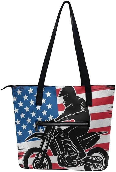 Big Shoulder Commuter Bag Work Tote Bag Handbag With Zipper For Women And Men