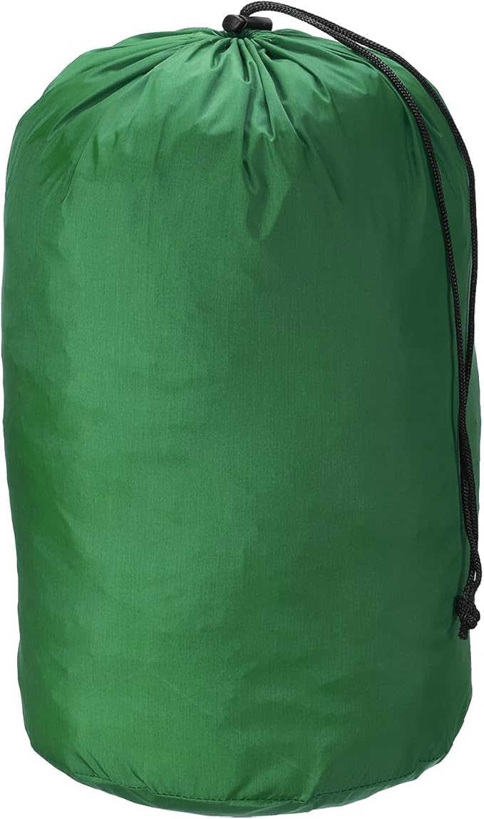 PATIKIL Stuff Sack, 9 x 16 Inch Waterproof Outdoor Storage Sack Upgrade Drawstring Bag Ultralight Ditty Bags Portable Dust Flap for Organizing Camping Hiking Travel Gear Gym, Dark Green