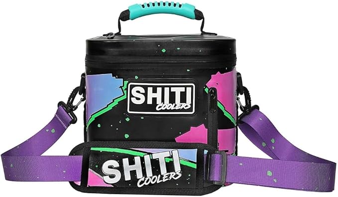 SHITI Coolers Cooler for Camping, Travel, Beach, Soft Lunch Box for Food, Drinks & Ice, Portable, Waterproof 24 Hr Insulated Bag with Shoulder Straps, Customizable