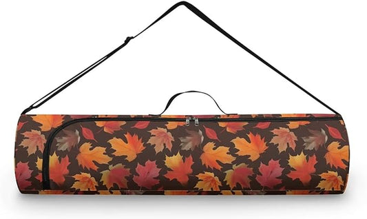 ZCFYGDX Yoga Mat Bag with Adjustable Shoulder Strap and Handle Zipper, 30in Wide x 6.3in Diameter for Yoga Mat Storage