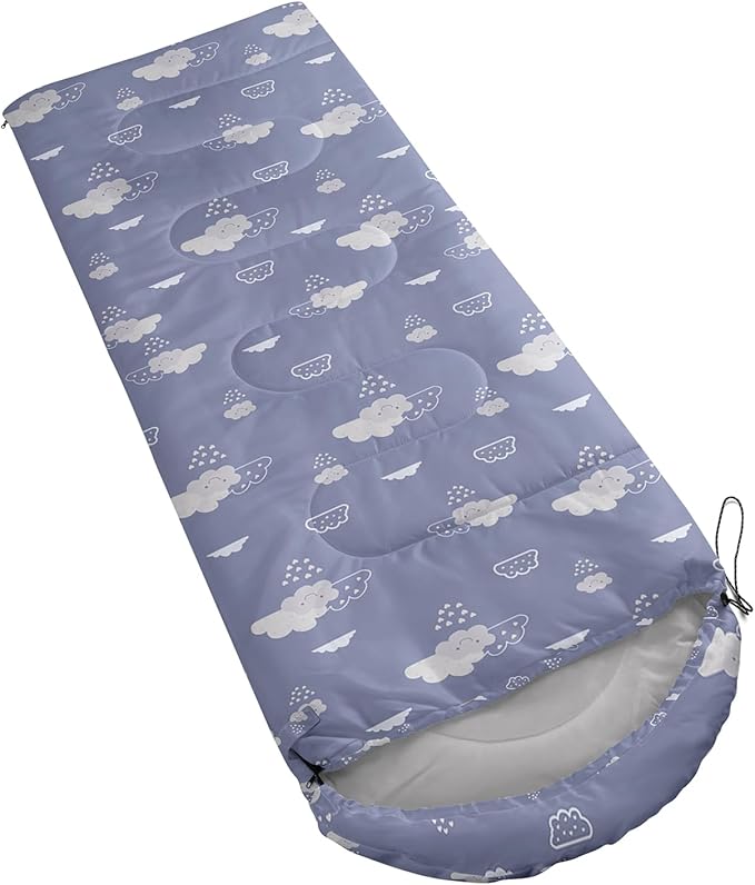 QOOMO Camping Sleeping Bags,3 Season Warm & Cool Weather,Lightweight,Waterproof Sleeping Bags for Adults & Kids,Traveling,and Outdoors,Camping Gear Equipment