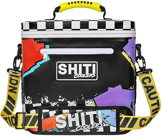 SHITI Coolers Cooler for Camping, Travel, Beach, Soft Lunch Box for Food, Drinks & Ice, Portable, Waterproof 24 Hr Insulated Bag with Shoulder Straps, Customizable