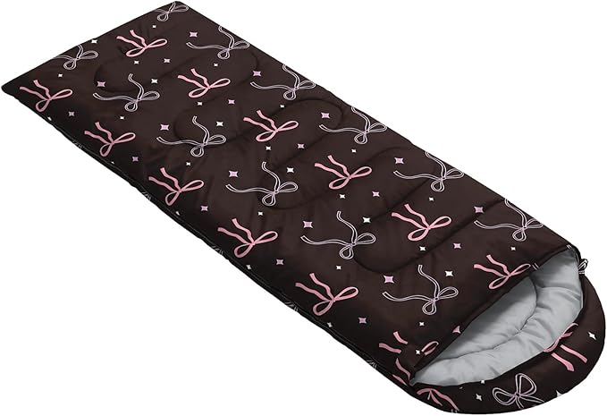 QOOMO Camping Sleeping Bags,3 Season Warm & Cool Weather,Lightweight,Waterproof Sleeping Bags for Adults & Kids,Traveling,and Outdoors,Camping Gear Equipment