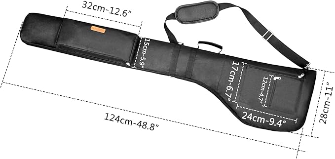 AKOZLIN Golf Clubs Carry Bag 8-10 Lightweight Foldable Travel Sunday Golf Case with Strap Waterproof Sunday Bag