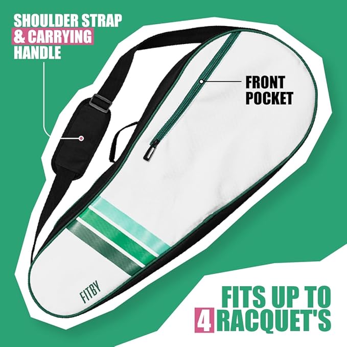 Durable Tennis Bag - Lightweight Racket Bag for Men, Women & Professionals - Roomy Interior
