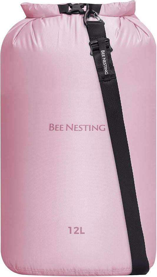 Bee Nesting Ultralight Dry Bag Set for Backpacking, Waterproof Dry Sack for Camping, Hiking, Motorcycle, Lightweight Stuff Sack Set of 3 Pack