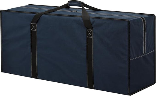 155L Oversized Duffle Bag - 42” Extra Large Heavy Duty Water Resistant Travel Bag for Camping Moving Storage (Navy Blue)