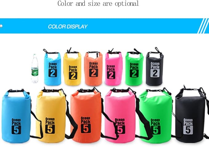 Dry Sack/Floating Waterproof Bag 2L/5L/10L/20L/30L for Boating, Kayaking, Hiking, Snowboarding, Camping, Rafting, Fishing and Backpacking