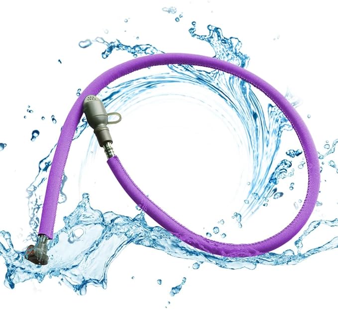 YOLOLAND Water Bladder Tube Cover - Hydration Sleeve Insulation Hose - Thermal Drink Tube Sleeve, Purple