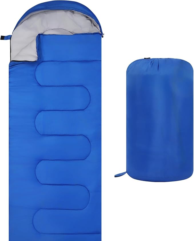 Sleeping Bags, Lightweight Camping Sleeping Bag for Adults, Kids, Hiking, Outdoor, Travel, Cold Weather & Warm