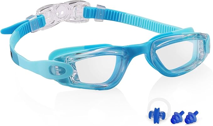 Aegend Swim Goggles - Kids Swimming Goggles for 3-14 Boys Girls Youth No Leaking Clear Vision