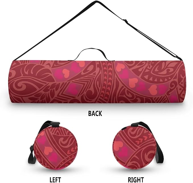 ZCFYGDX Yoga Mat Bag with Adjustable Shoulder Strap and Handle Zipper, 30in Wide x 6.3in Diameter for Yoga Mat Storage