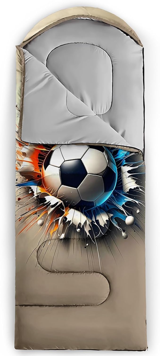 QOOMO Camping Sleeping Bags,3 Season Warm & Cool Weather,Lightweight,Waterproof Sleeping Bags for Adults & Kids,Traveling,and Outdoors,Camping Gear Equipment