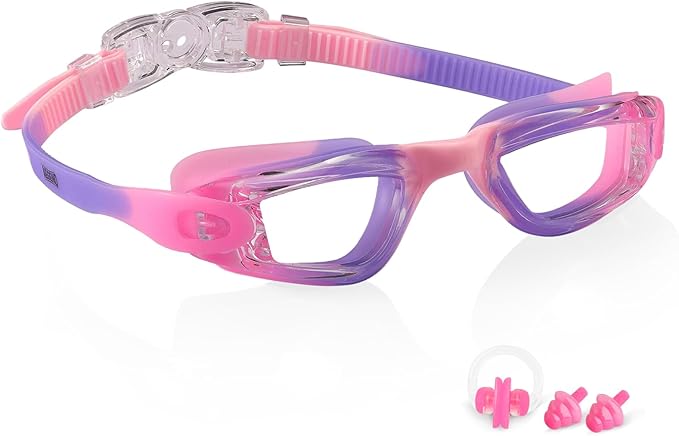 Aegend Swim Goggles - Kids Swimming Goggles for 3-14 Boys Girls Youth No Leaking Clear Vision