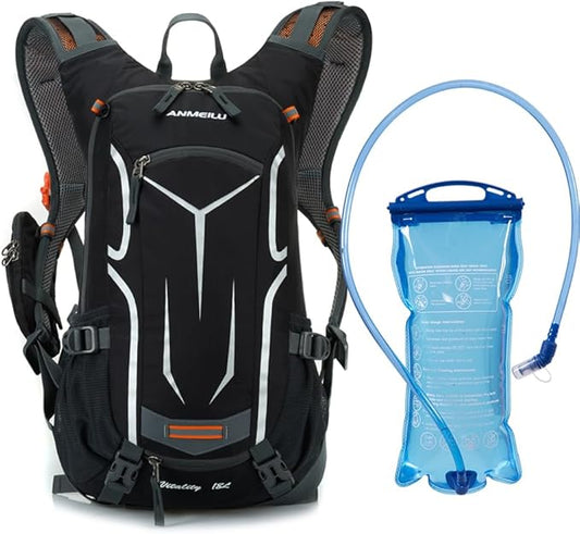 ANMEILU Outdoor Cycling Backpack, 18L, Black