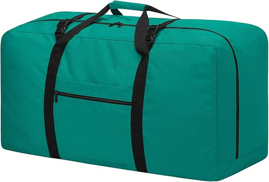 110L Extra Large Duffel Bag 32.5 inch Travel Duffle Bag lightweight Luggage Storage Bag for Outdoor, Camping, Sport-Green