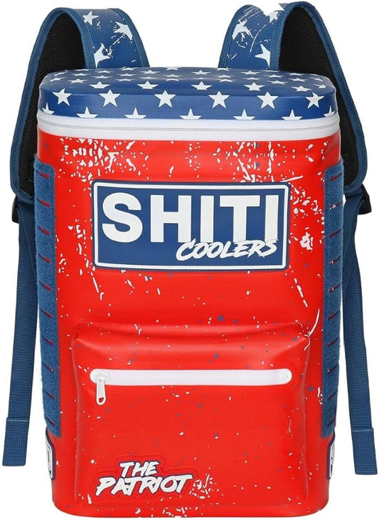 SHITI Coolers Cooler for Camping, Travel, Beach, Soft Lunch Box for Food, Drinks & Ice, Portable, Waterproof 24 Hr Insulated Bag with Shoulder Straps, Customizable